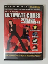 PS2 -- Action Replay Ultimate Codes for Guitar Hero I & II (PlayStation 2, 2006)