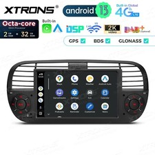 Autoradio Android 13 Fiat 500 2007-2015 Stereo Auto Navi WIFI Comandi Volante BT - Miniatura 2