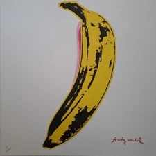 1980s Andy Warhol Signed Limited Edition Lithograph - Banana