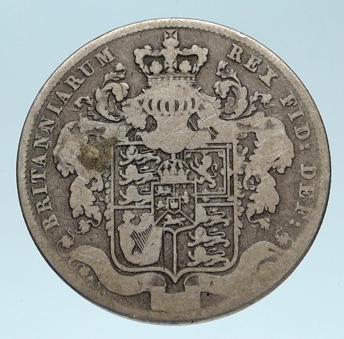 1825 UK Great Britain United Kingdom KING GEORGE IV Silver 1