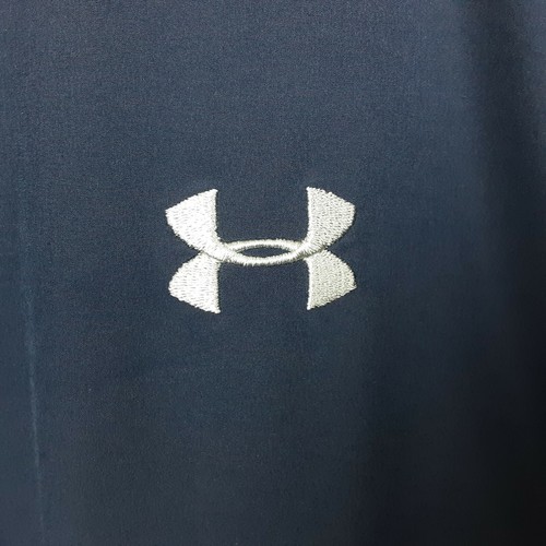 Under Armour UA Blue Loose Fit Full Zip Windbreaker "FUSION VOLLEYBALL" Sz M - Picture 3 of 6