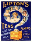 Lipton's Teas, Retro metal Aluminium Sign vintage / man cave / Kitchen