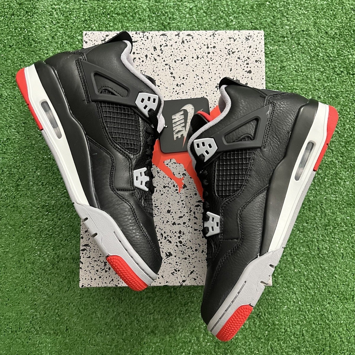 靴 Nike GS Air Jordan 4 Bred Reimagined Nike Jordan 4 Retro Bred Reimagined 2024 (FV5029-006) Men's