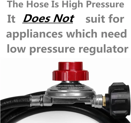 Verstellbarer Propangasregler Schlauch BBQ Grill Brenner Tank & 5 Fuß Schlauch 20 PSIG - Bild 7 von 12