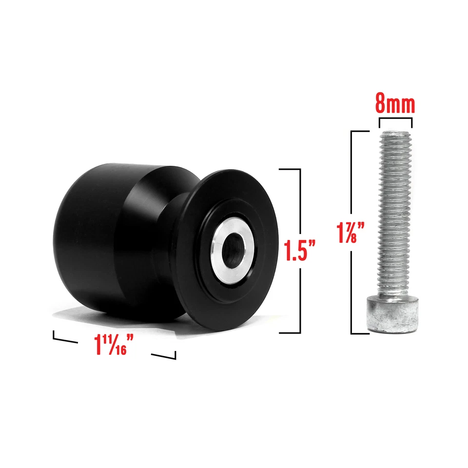 NUEVAS bobinas deslizantes negras basculantes para motocicleta Suzuki GSXR / Honda CBR Foto 4 de 4