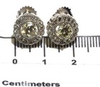 GIA certified 14k white gold 1.66ct Fancy Yellow White diamond stud earrings new — photo 9