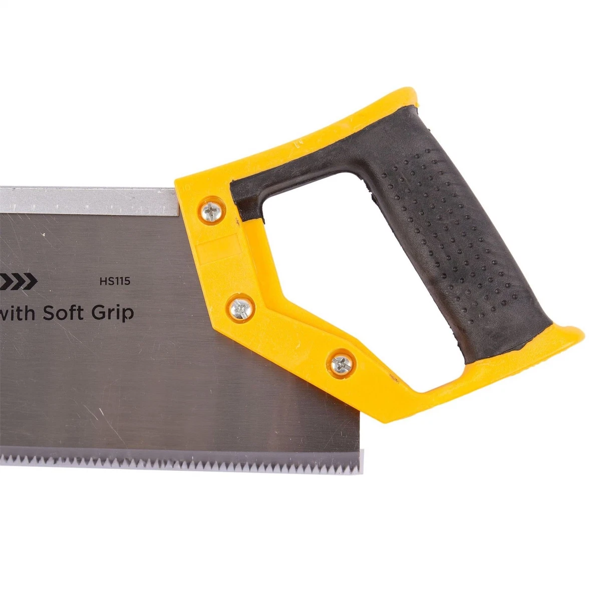1x Yellow 25.5cm Tenon Saw Fine Tooth Woodworking Wood Block Board