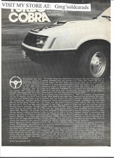 1979 Ford Mustang Turbo Cobra 4 Page Road Test In Print Ad Category 1979 Ford Mustang Turbo Cobra 4 Page Road Test In Print Ad Category