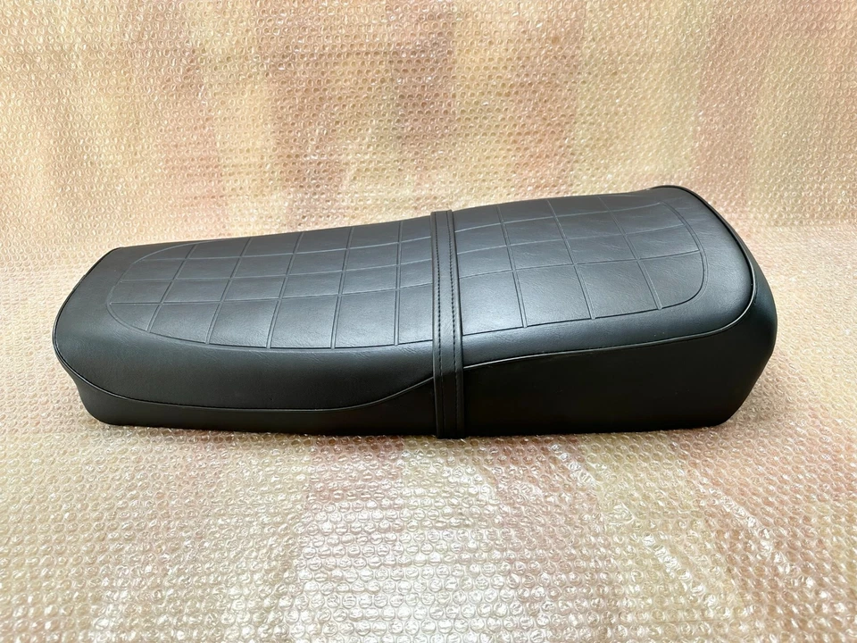 Asiento de motocicleta Suzuki GS750 1977-1979 B C E negro estilo clásico bandeja de metal. GS750 Foto 2 de 4