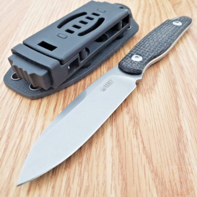 Kubey Dust Devil Fixed Knife 3.25 Sandvik 14C28N Steel Full Blade