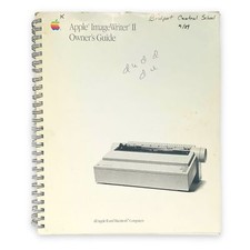 Apple ImageWriter II Owner  s Guide VTG 1988