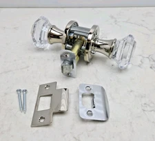 Baldwin 5080.055.PRIV Privacy Door Knob Set Polished Nickel Used See Pictures 