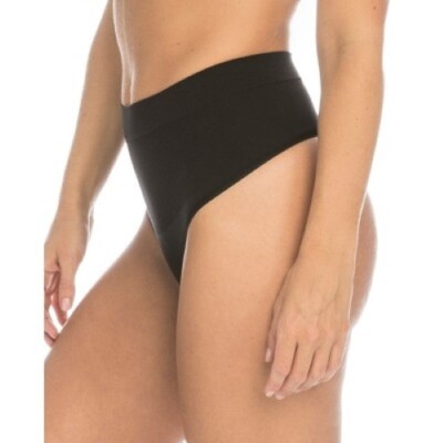ASSETS by SPANX All Around Smoothers Seamless Shaping Thong Panties SMALL Black