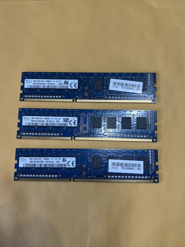 SK Hynix 8GB(2 x2gb ) (1 x 4GB) PC3L-12800U DDR3 Desktop Memory HMT451U6BFR8A-PB