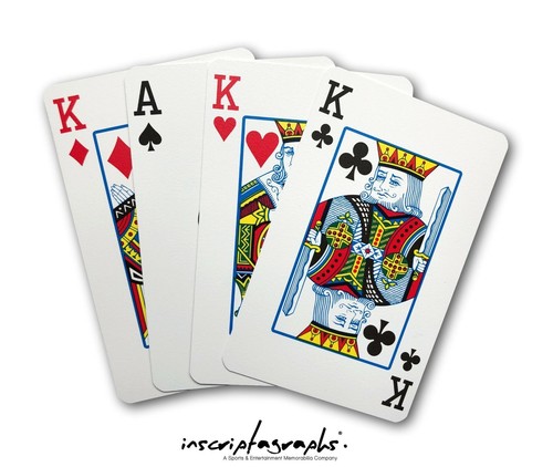 Scotty Nguyen Firmato WSOP usato Single Poker Playing Card COA Autograph Nero - Foto 2 di 7