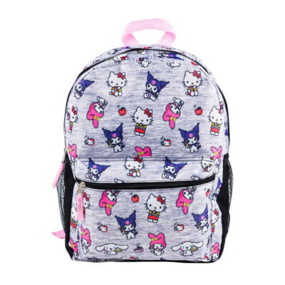 backpack hello kitty vans Paisley All-Over Print checkered accessory features Hello Kittys adorable face in cuddly plush and embroidered detail Sanrio Hello Kitty Red Bows