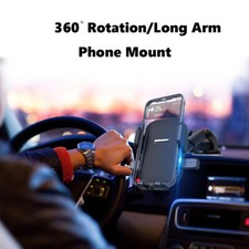 Car Dashboard Cell Phone Mount GPS Clamp Dock for iPhone 15/14 Pro Max Android