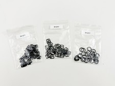 Black Bra Adjuster Metal Slider Hook Ring for Bikini Lingerie 36pcs Set of 3