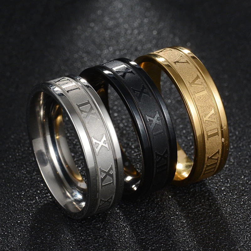 Mens roman cheap numeral ring