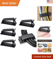 50Pcs Eco-Friendly Cable Clips - Versatile Holders for Home and Office Cables