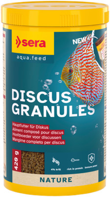 sera Discus Granulat 1000 ml  Hauptfutter für alle Diskusfische
