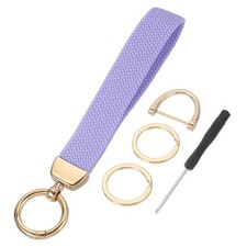 Wrist Lanyard Keychain, Stretchy Strap Key Chain for Women, Light Purple