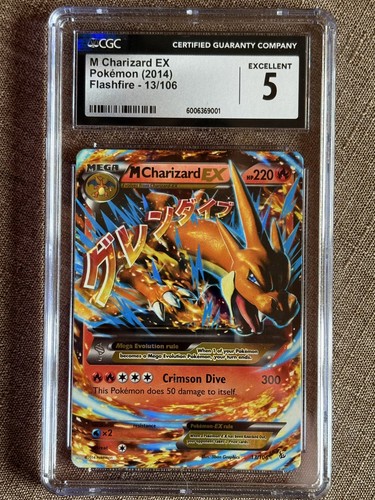 M Charizard-EX graded CGC 5 for sale on eBay