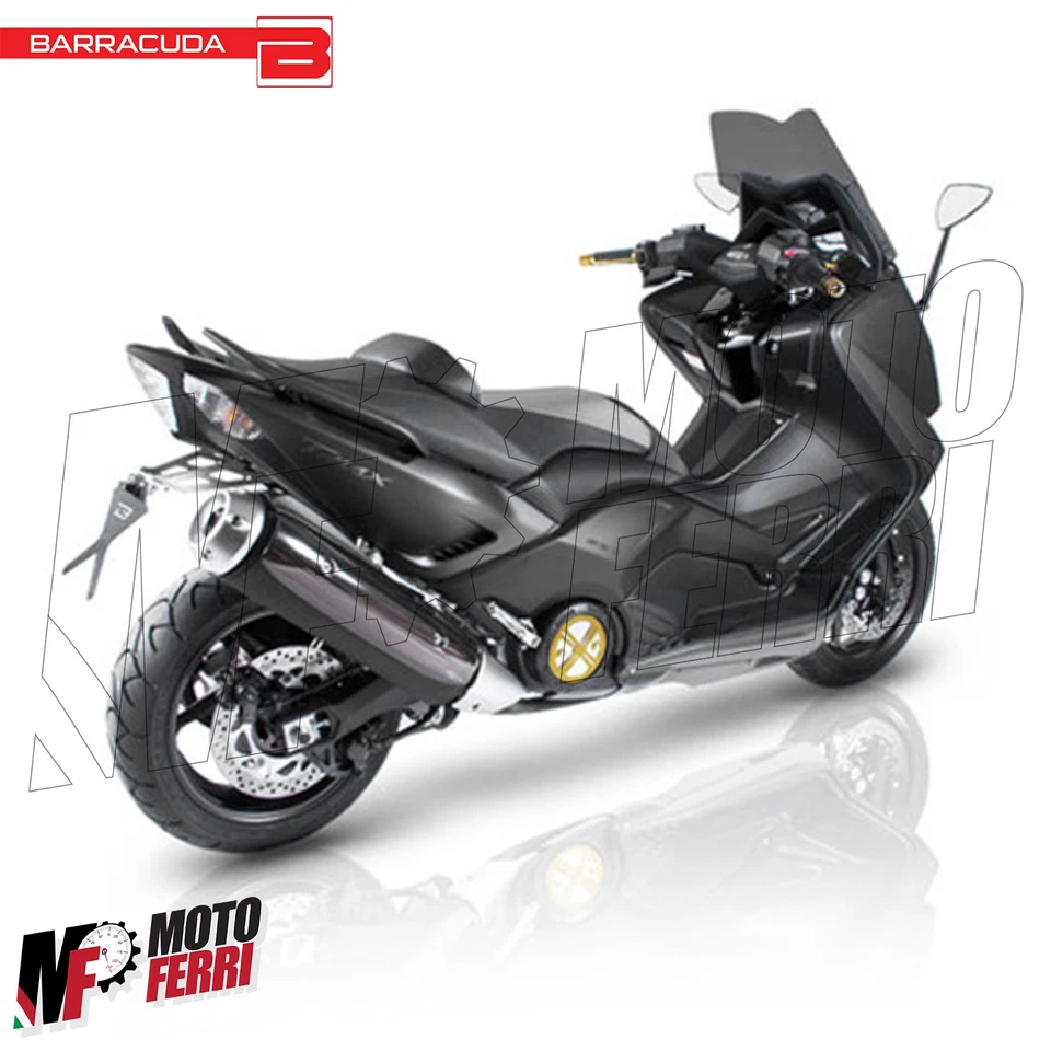 MF1367 Support De Plaque Sport Réglable Barracuda Pour Yamaha TMax 530 2012-2016 - Photo 3/4