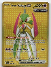 IRON VALIANT EX 261/182 HYPER RARE PARADOX RIFT POKEMON NEAR MINT on eBay