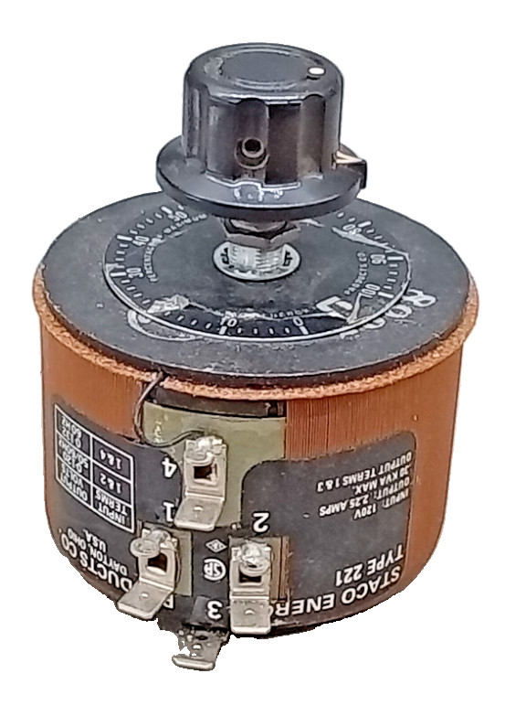 1 QTY Type 221 Energy Powerstat Variable Autotransformer 0 - 120V @ 2.25A