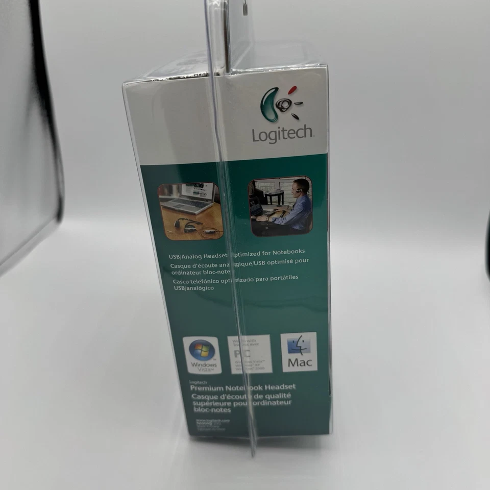 Logitech Premium Notebook Silver/Black Neckband Headset - Image 4 of 4