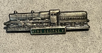 Vintage King George V Lokomotive Pin Anstecker H W Miller Birmingham