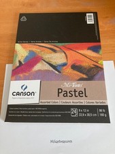 Canson Artist Series Mi-Teintes Pastel Paper, Asst Colors, 24 sheet Pad, 9x12 in