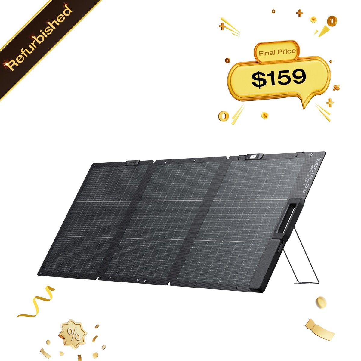 EcoFlow 160W Portable Solar Panel for Power Station IP68 Certified