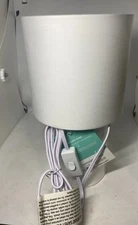 Mini Table Lamp Pillowfort NWT 14” White NIB Shade Metal Finish Inline Switch