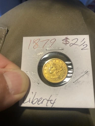 1879 $2.5 Liberty Head Quarter Eagle Gold Coin- Excellent