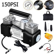 150PSI Portable 12V Air Compressor Fast Tire Inflator for Cars Pressure Measure