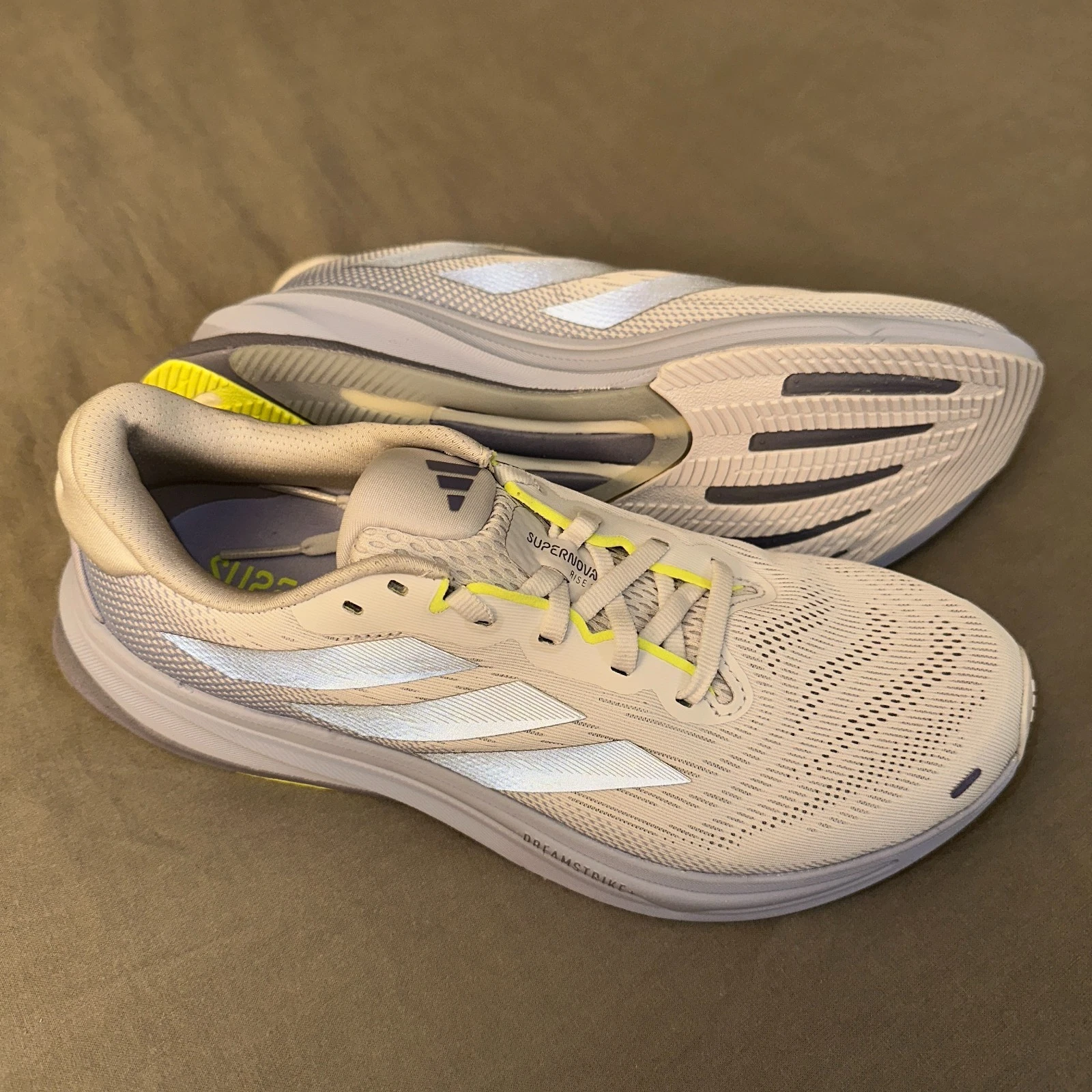 Adidas Supernova Rise 2 Neutral Running Shoes Womens 9.5 Eu 42 White Purple