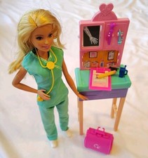 Barbie Doctor Pediatrician Playset Replacement Pieces Incomplete Comes With Doll