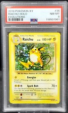 2016 Pokémon XY RAICHU Holo Evolutions 36/108 PSA 8