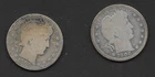 1906 BARBER QUARTERS 1-P 1-D 90% SILVER QUARTERS  CIRCULATED GOOD DATES