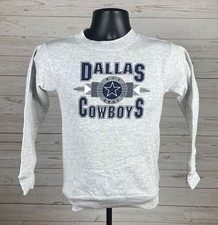 Dallas Cowboys Kids Sweatshirt Size Medium Gray Vintage NFL New w/o Tags