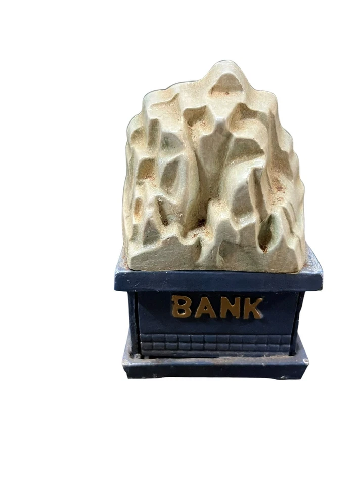 Vintage Cast Iron Titanic Ship & Iceberg Bank Figurine Collectible - Image 3 of 3