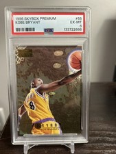 1996 Skybox premium Basketball #55 Kobe Bryant Rookie RC Psa 6 card