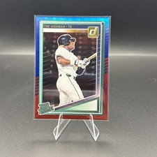 Tre’ Morgan 2025 Donruss Rated Prospect Red and Blue Foil SP Tampa Bay Rays #126