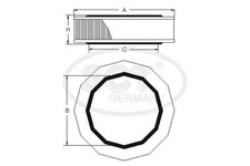 MANNOL LUFTFILTER FILTEREINSATZ passend für OPEL ASCONA CORSA KADETT MANTA
