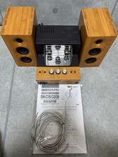 Shiroyama Kogyo Vacuum Tube Amplifier Bamboo Speaker Set Audio Stereo System