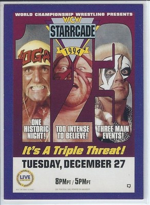 Starrcade '94 Pay Per View 1995 Cardz WCW Main Event Wrestling Trading Card #90
