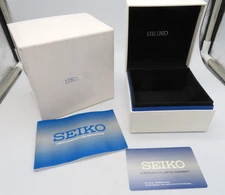 NEW SEIKO Empty Watch Box White Clamshell Presentation Watch Case SRKZ66