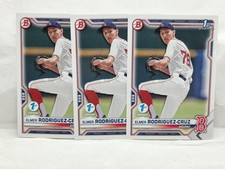 (3) 2021 Bowman Draft 1st Edition Elmer Rodriguez-Cruz BD-37 Yankees